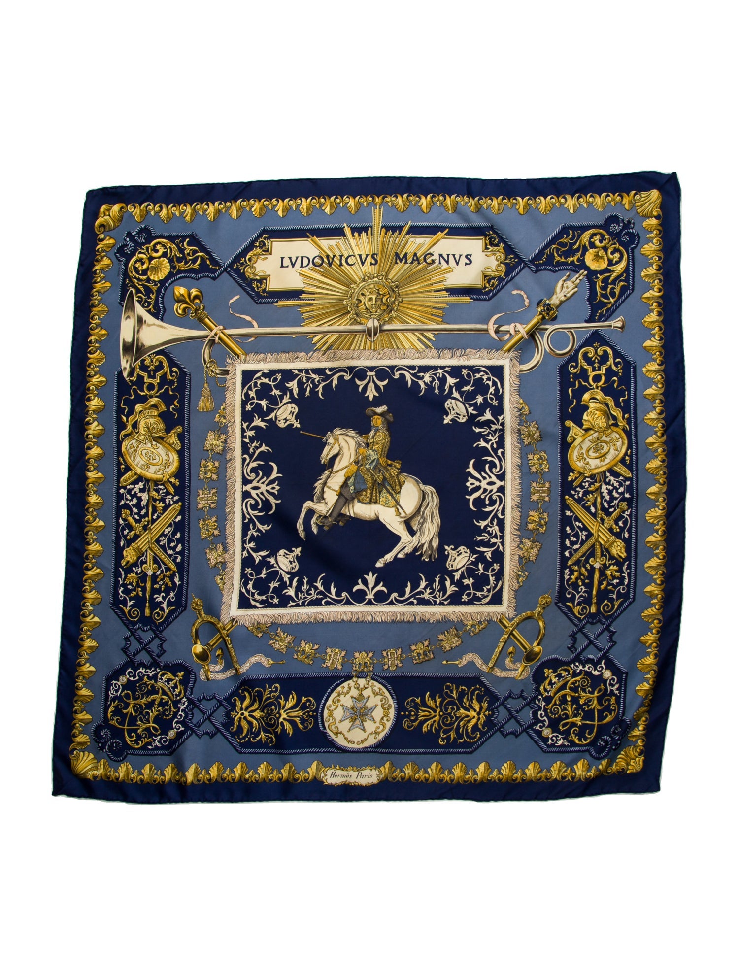Hermès Lvdovicvs Magnvs Silk Scarf
