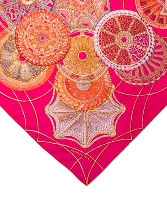Hermès Les Dômes Célestes Silk Scarf