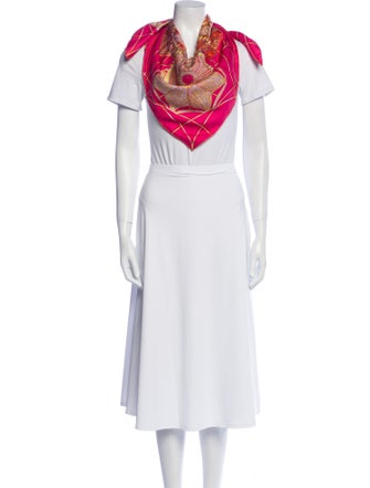 Hermès Les Dômes Célestes Silk Scarf