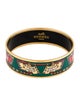 Hermès Wide Enamel Bangle Bracelet