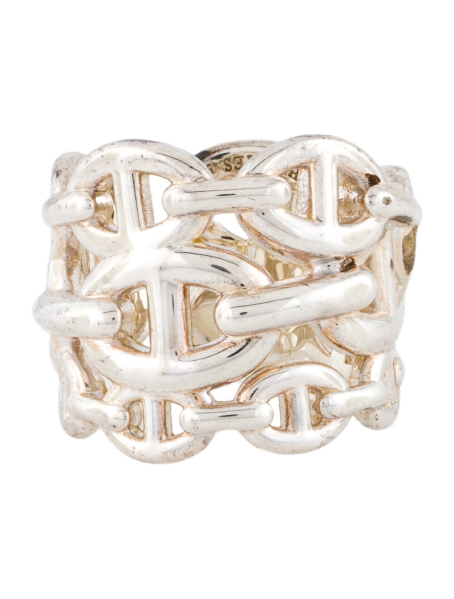 Hermès Chaine d'ancre Enchainee Ring, Large Model