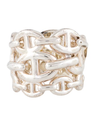 Hermès Chaine d'ancre Enchainee Ring, Large Model