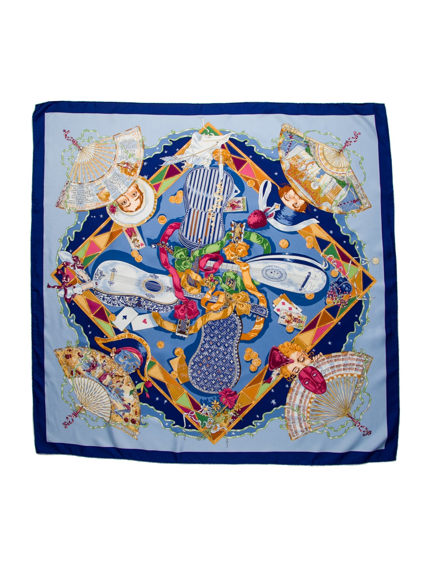Hermès Mon Ami Pierrot Silk Scarf