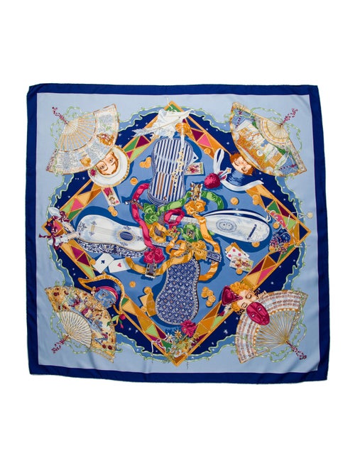 Hermès Mon Ami Pierrot Silk Scarf