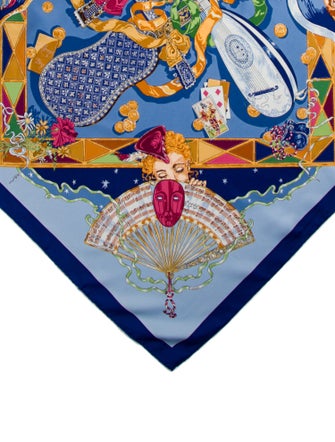 Hermès Mon Ami Pierrot Silk Scarf