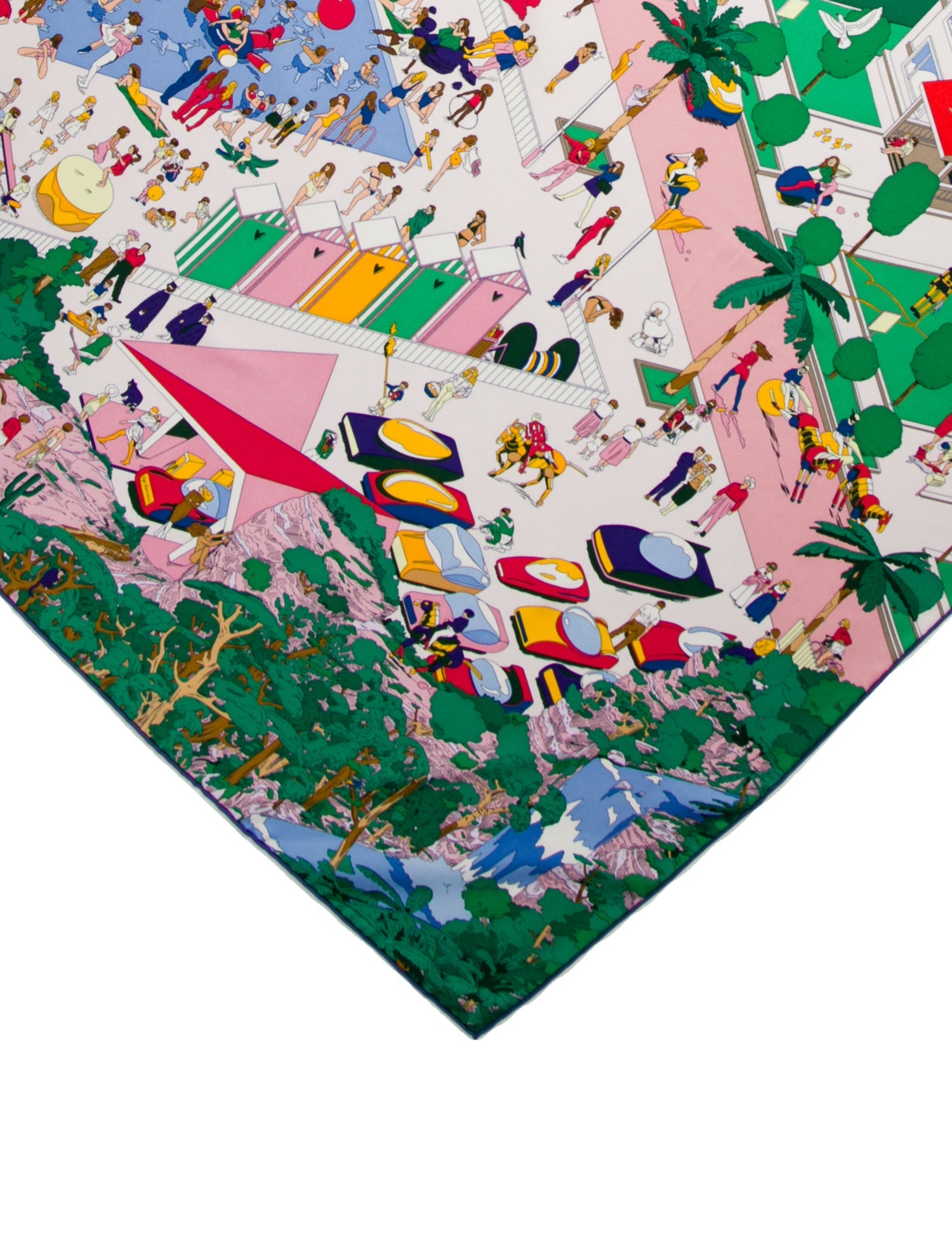 Hermès on The Beach Silk Scarf