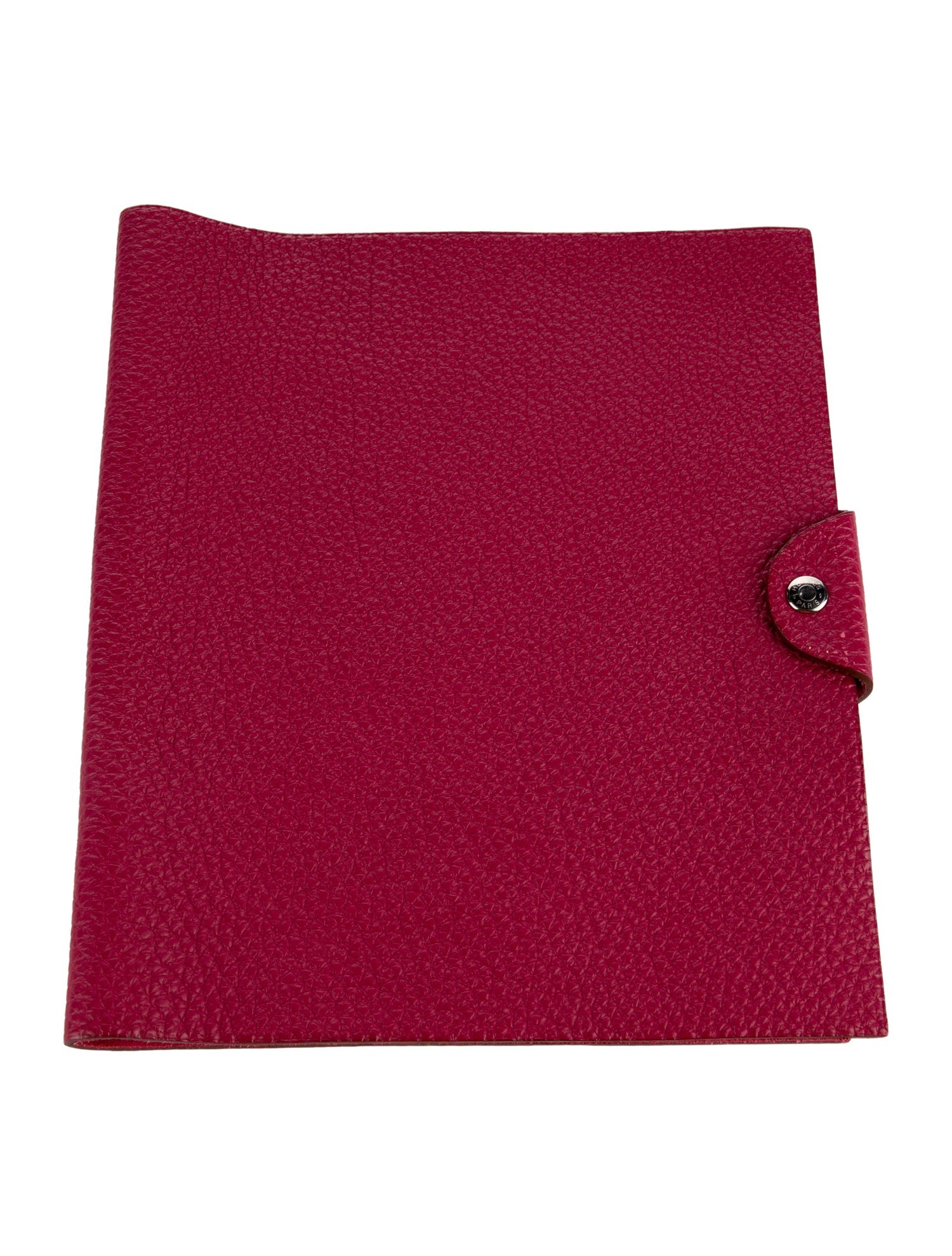 Hermès Red Pebbled Leather Tablet Cover