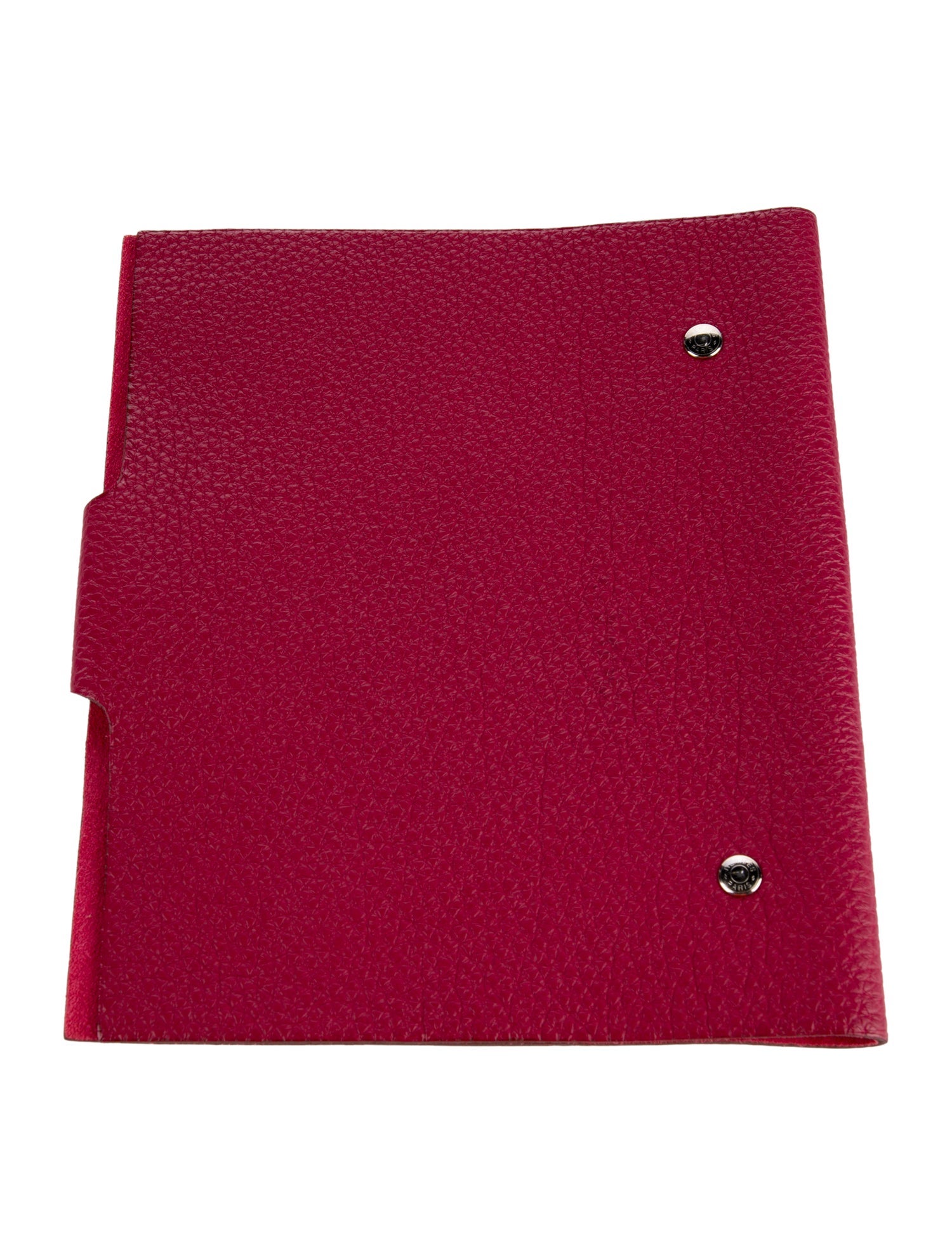 Hermès Red Pebbled Leather Tablet Cover