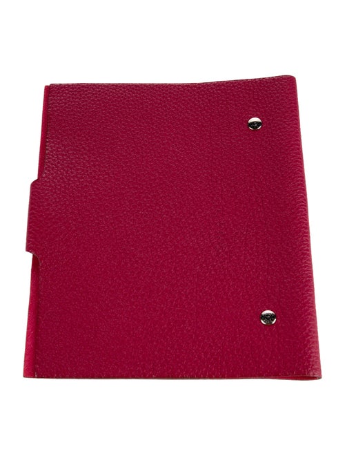 Hermès Red Pebbled Leather Tablet Cover