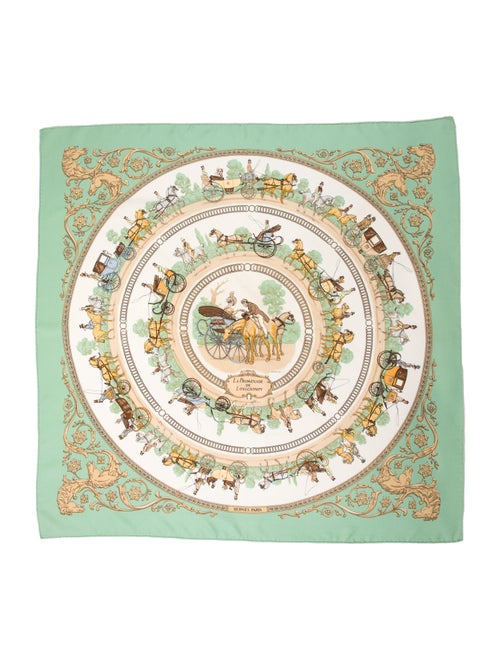 Hermès La Promenade De Longchamps Silk Scarf