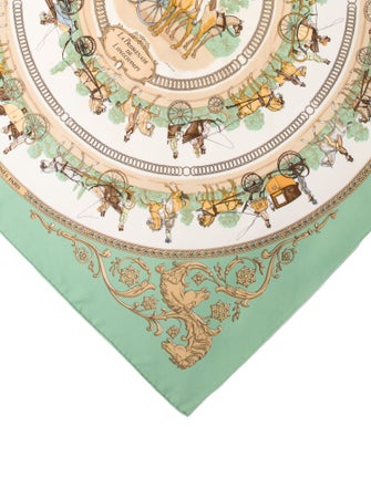 Hermès La Promenade De Longchamps Silk Scarf