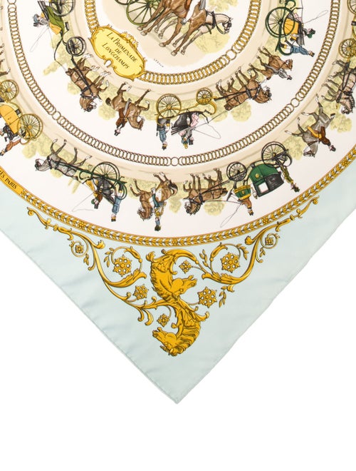 Hermès La Promenade De Longchamps Silk Scarf