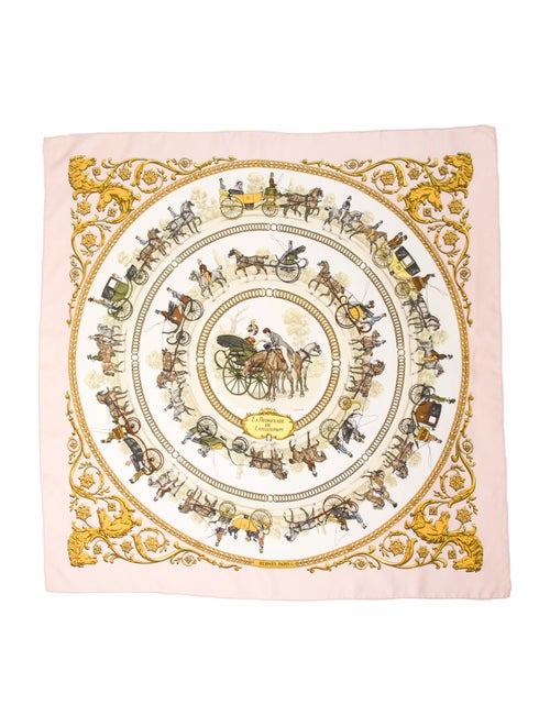 Hermès La Promenade De Longchamps Silk Scarf