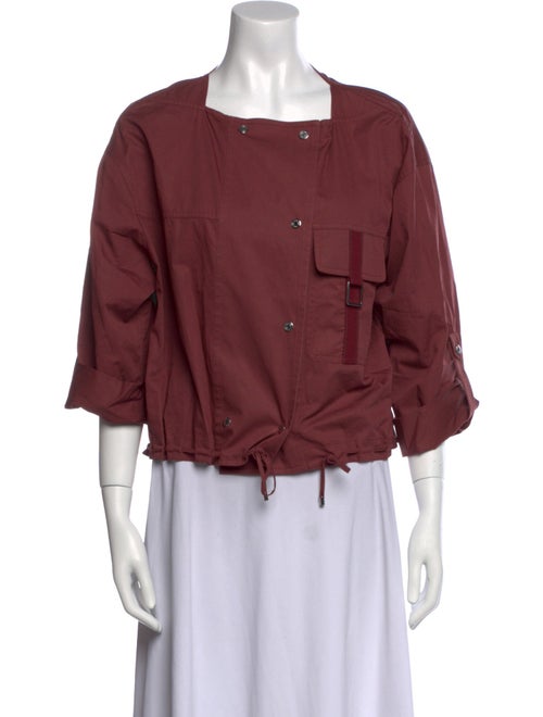 Hermès Square Neckline Three-Quarter Sleeve Blouse