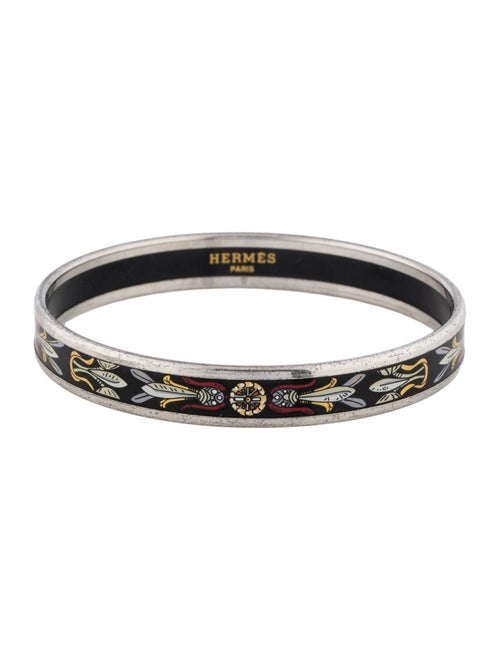 Hermès Narrow Enamel Bangle Bracelet