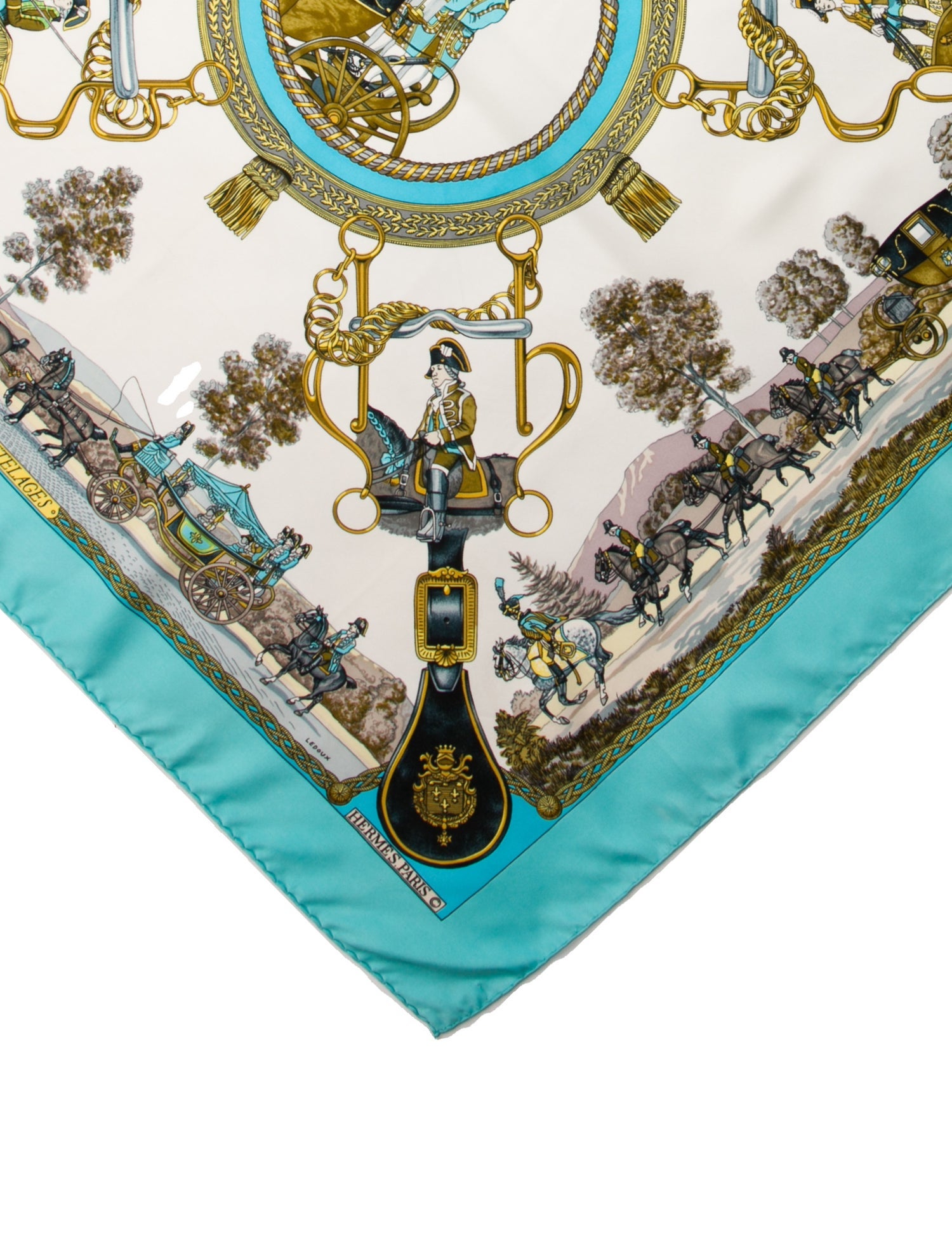Hermès Grands Attelages Silk Scarf