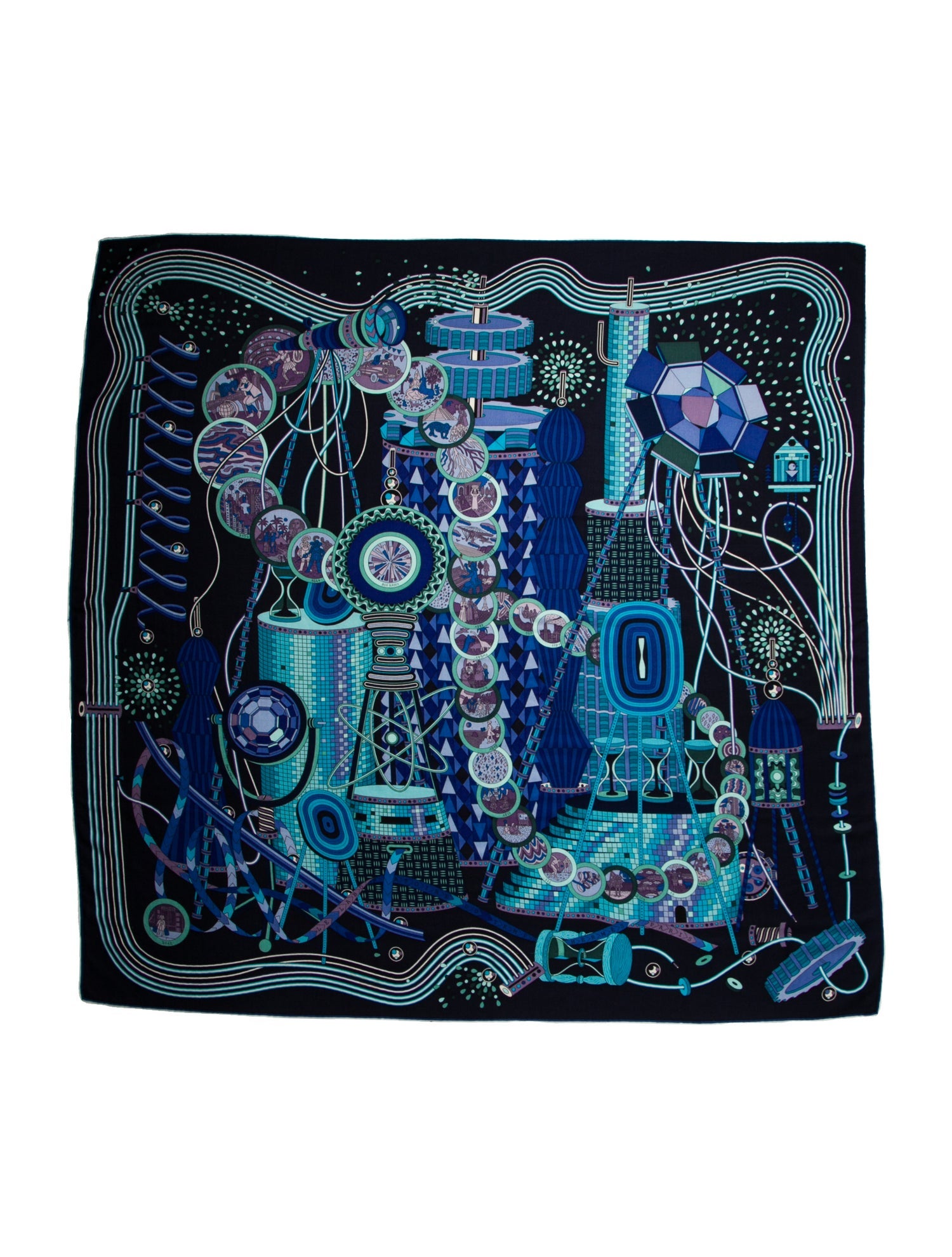 Hermès Le Laboratoire du Temps Cashmere Shawl