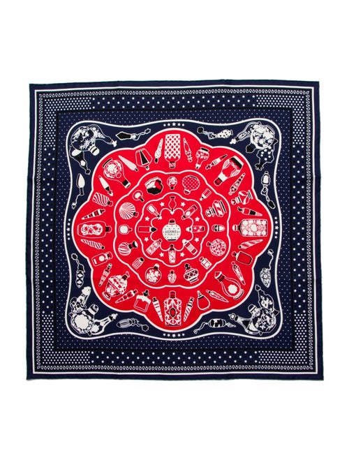 Hermès Perfume Bottle Silk Scarf