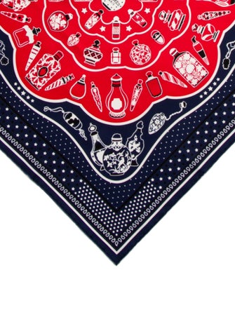 Hermès Perfume Bottle Silk Scarf