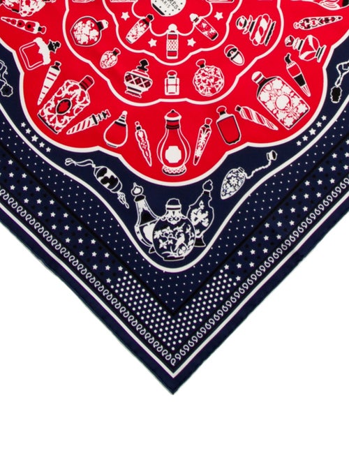 Hermès Perfume Bottle Silk Scarf