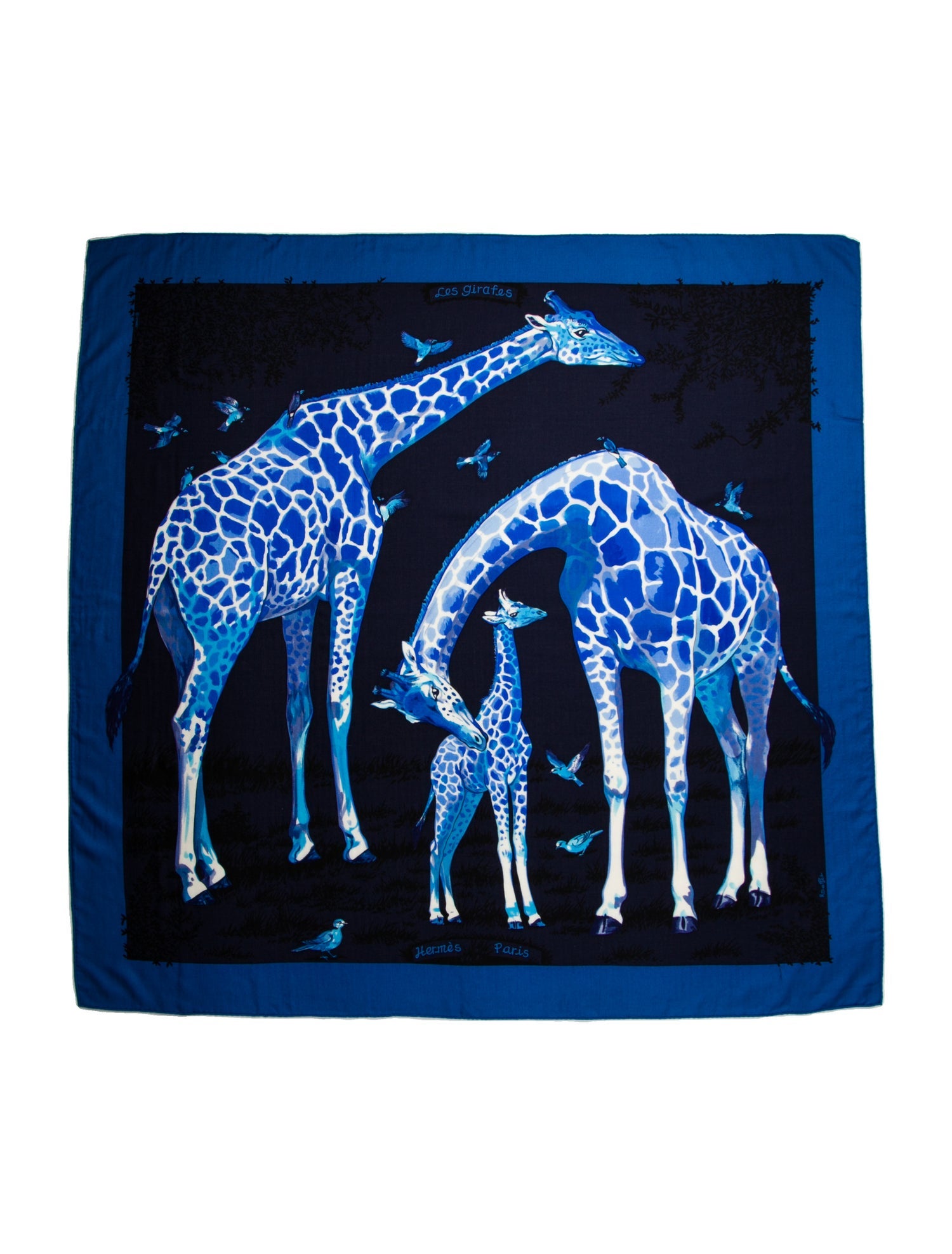 Hermès Les Girafes Cashmere Shawl