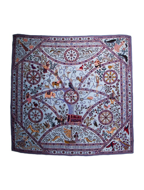 Hermès Peuple du Vent Cashmere Shawl