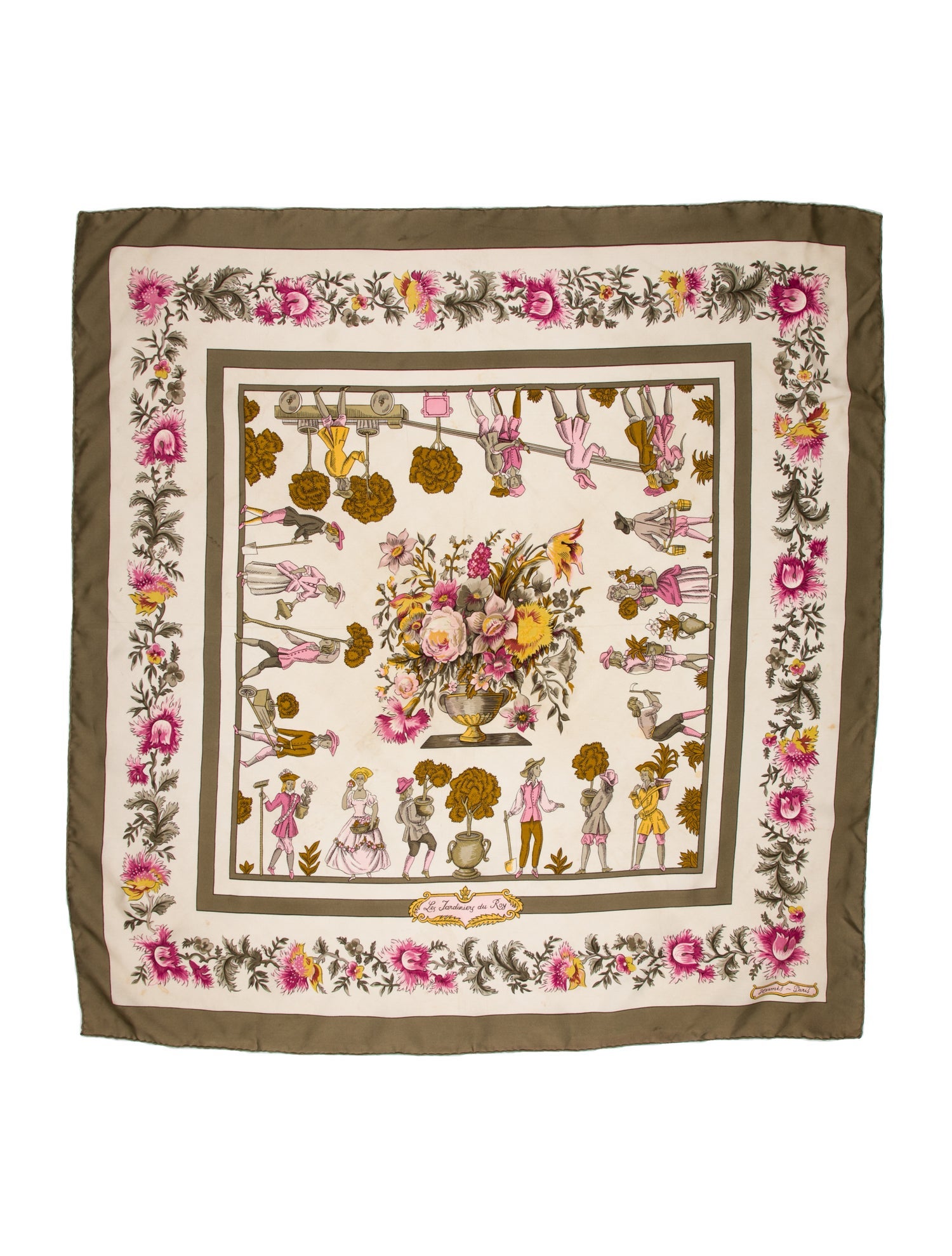 Hermès Les Jardiniers du Roy Scarf