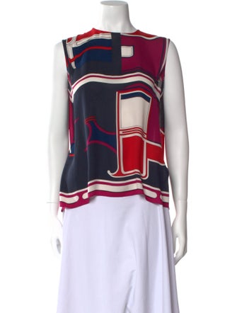 Hermès Silk Printed Top