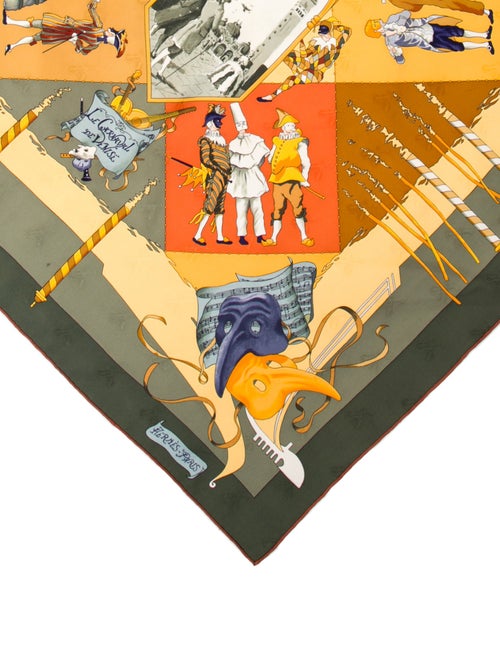 Hermès Le Carnaval de Venise Jacquard Silk Scarf
