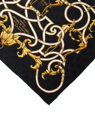 Hermès L'Instruction du Roy Jacquard Silk Scarf