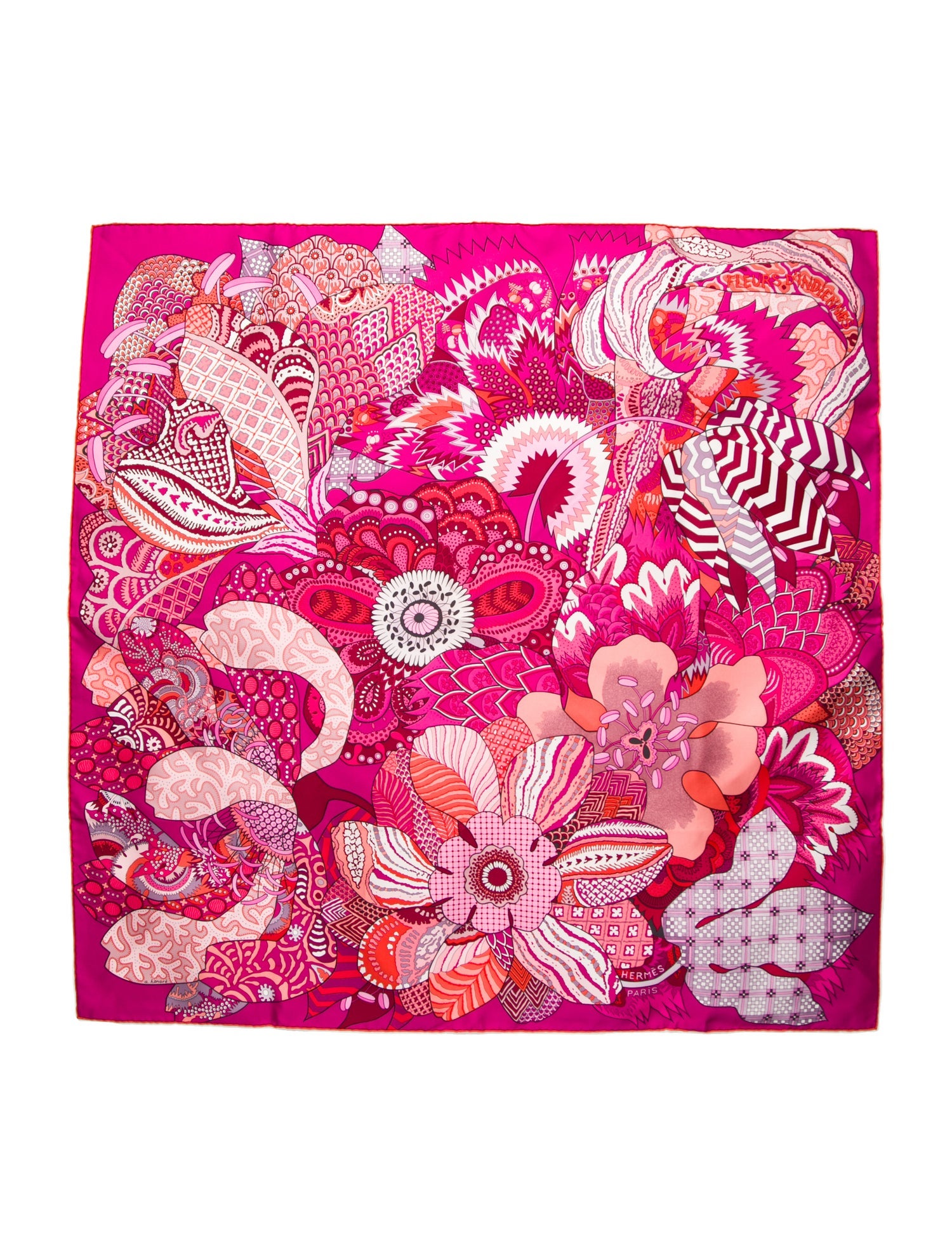 Hermès Fleurs d'Indiennes Silk Scarf
