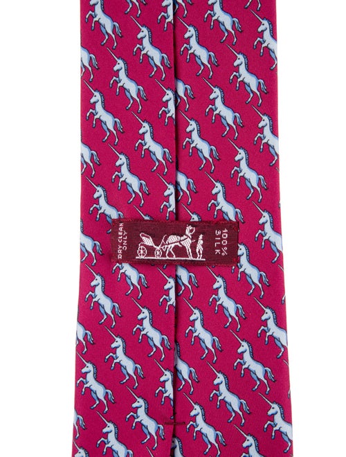 Hermès Silk Tie With Patterned Design
