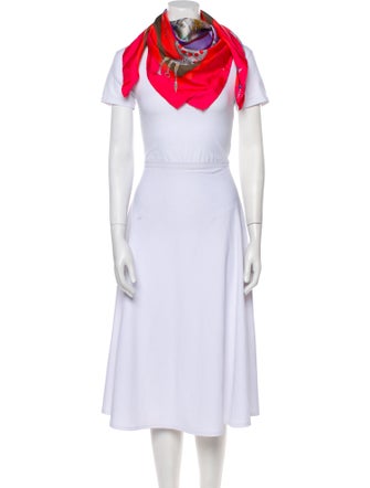 Hermès Parmi les Fleurs, Je Compte les Heures Silk Scarf