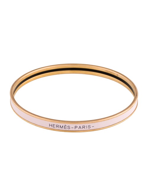 Hermès Extra Narrow Enamel Uni Bangle Bracelet
