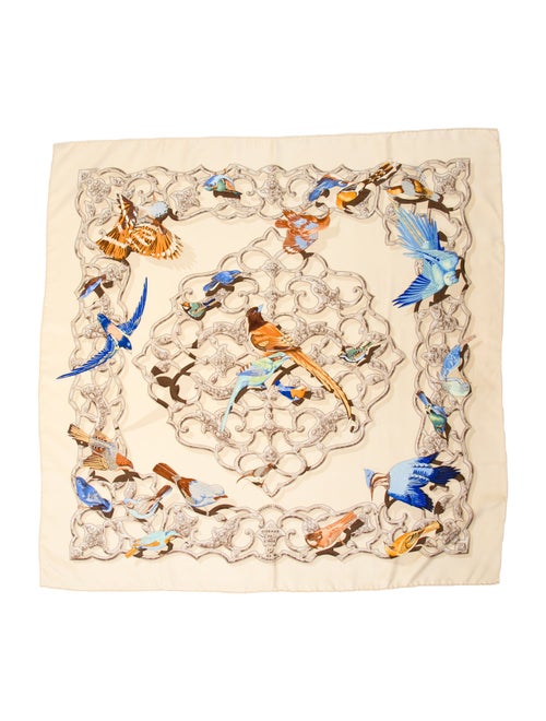 Hermès Oiseaux De L’Inde Et De L’Himalaya Silk Scarf