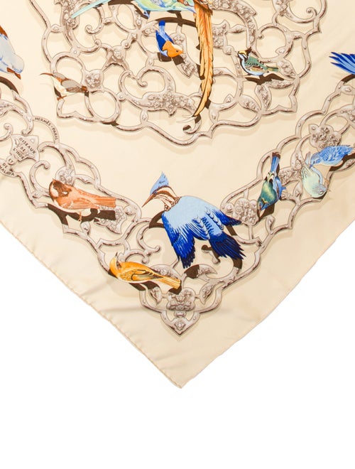 Hermès Oiseaux De L’Inde Et De L’Himalaya Silk Scarf
