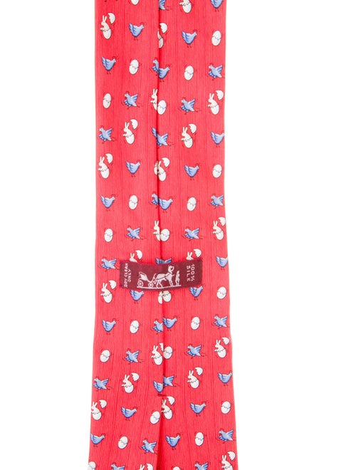 Hermès Silk Patterned Tie