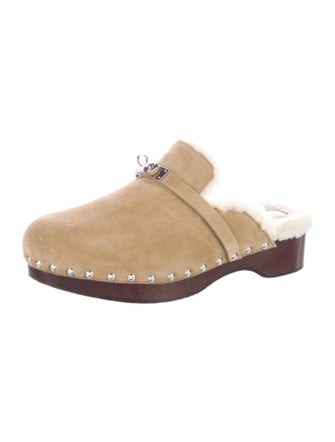 Hermès Carlotta Suede Mules