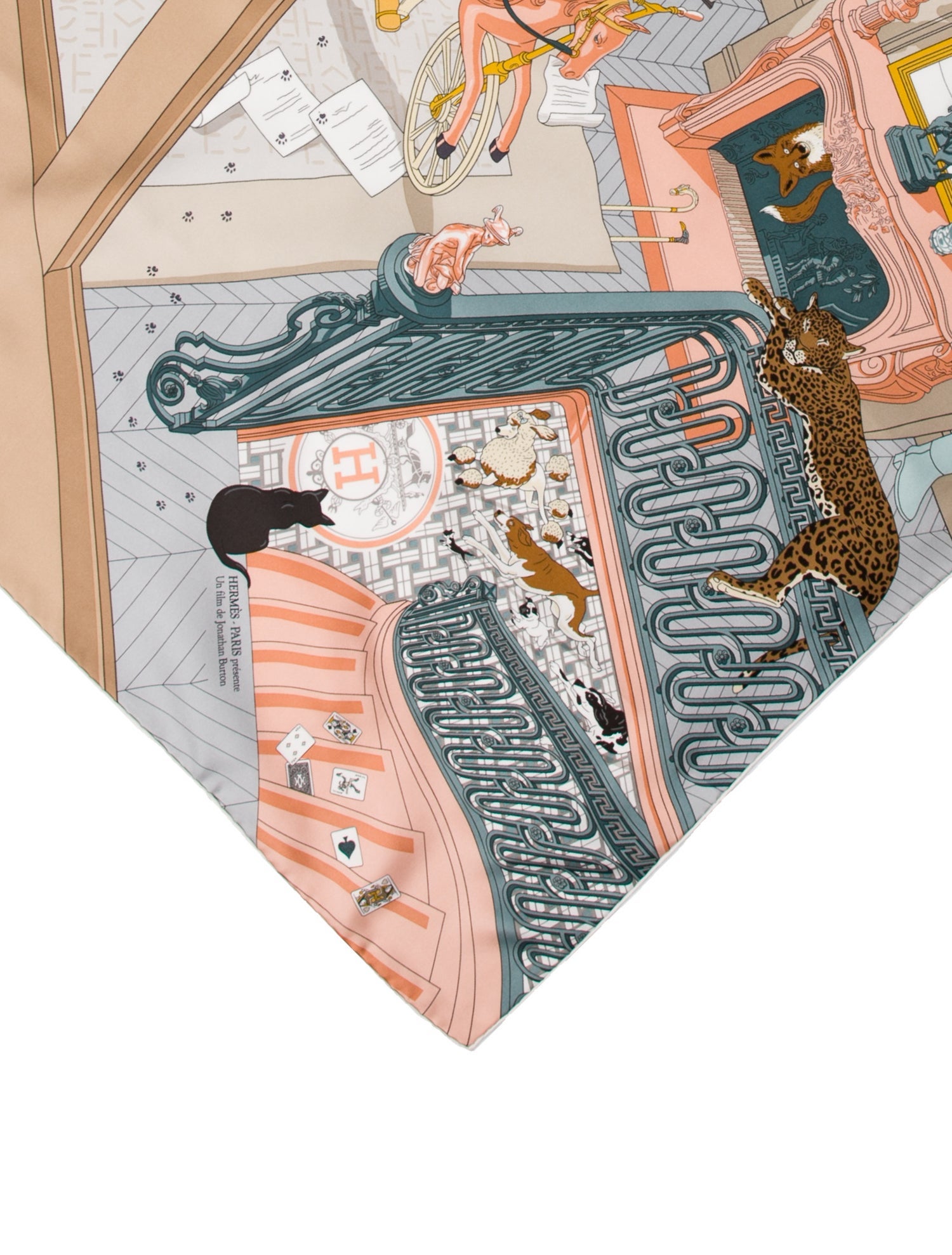 Hermès Mystere Au 24 Silk Scarf w/ Tags