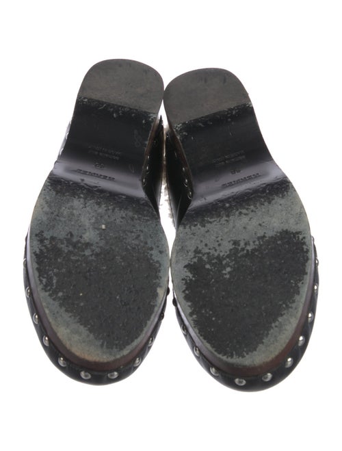 Hermès 2022 Calya Shearling Clog Mules