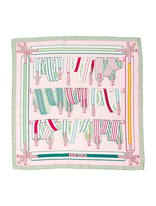 Hermès Les Sangles en Finesse Silk Scarf