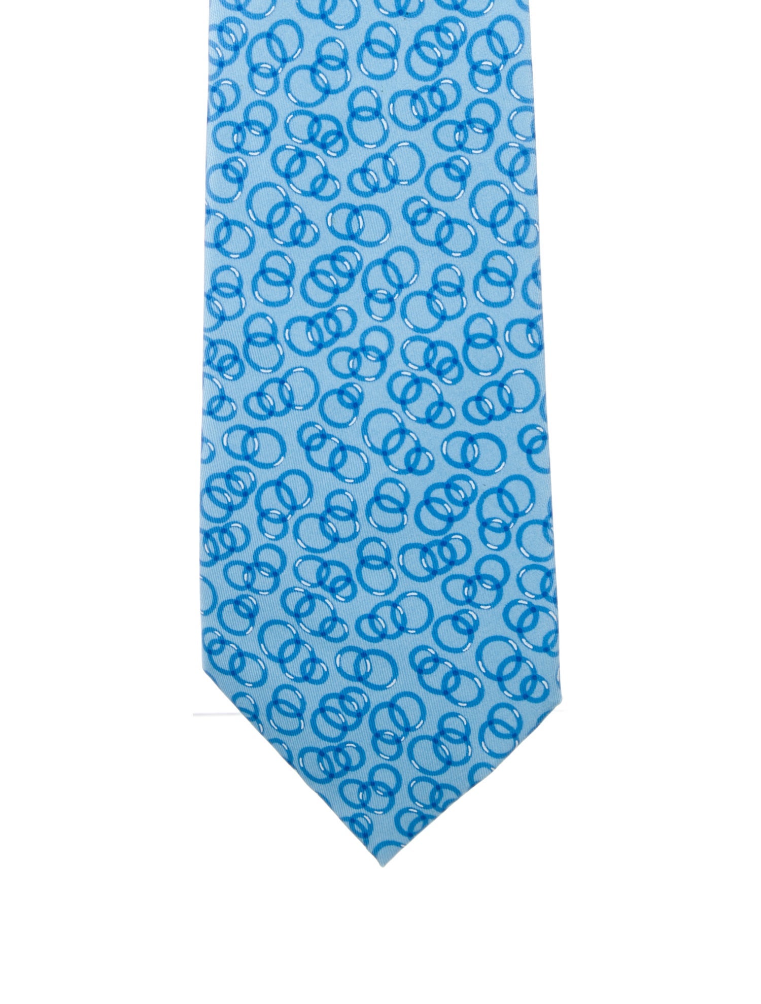 Hermès Pattern Print Silk Tie