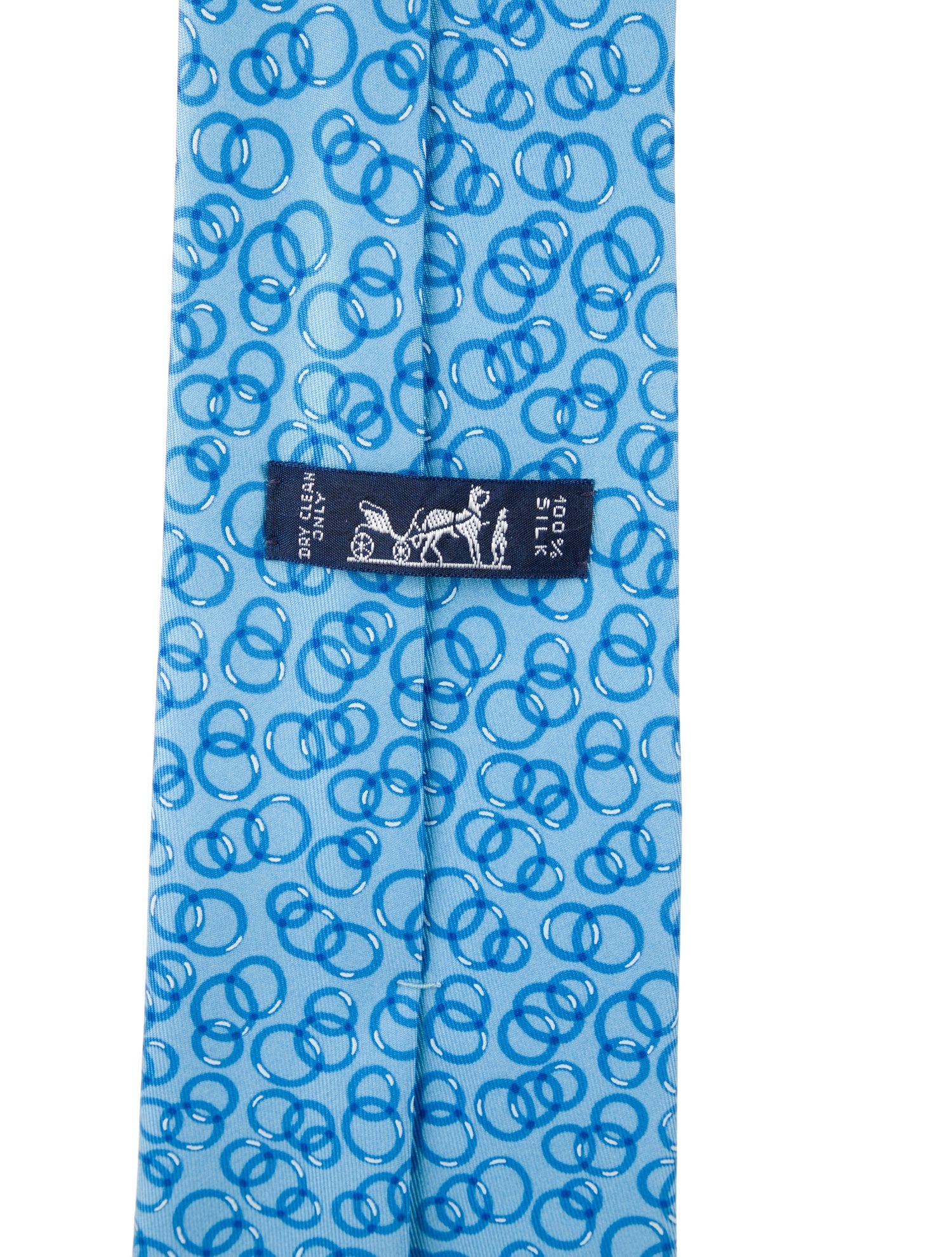 Hermès Pattern Print Silk Tie