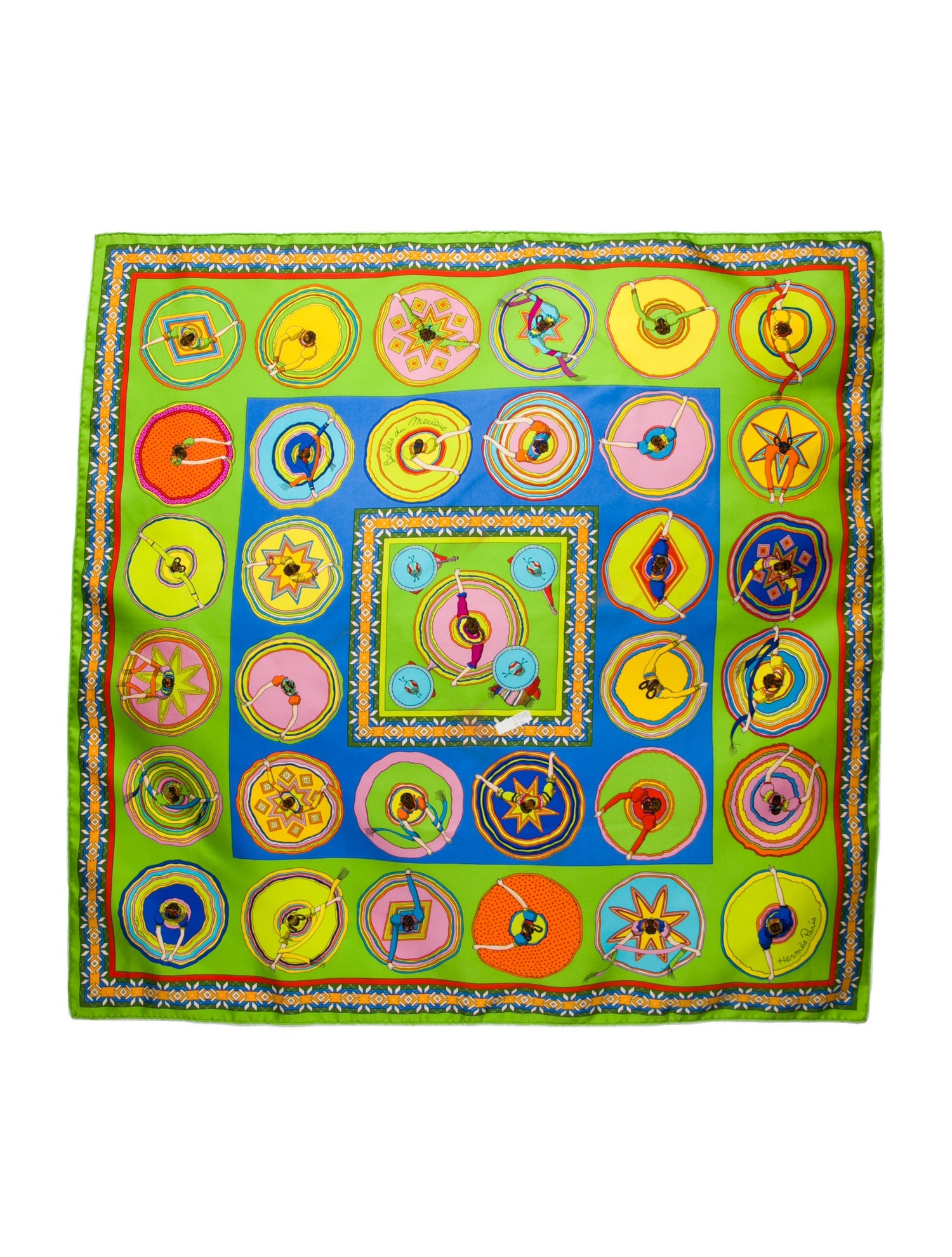 Hermès Belles du Mexique Silk Scarf