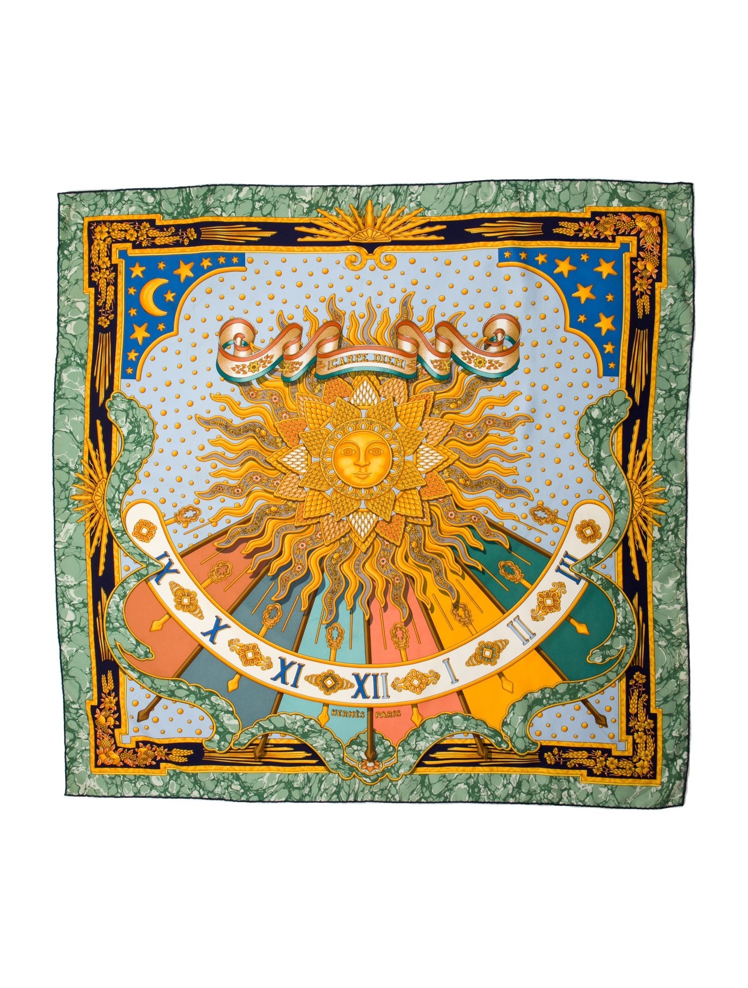 Hermès Carpe Diem Silk Scarf