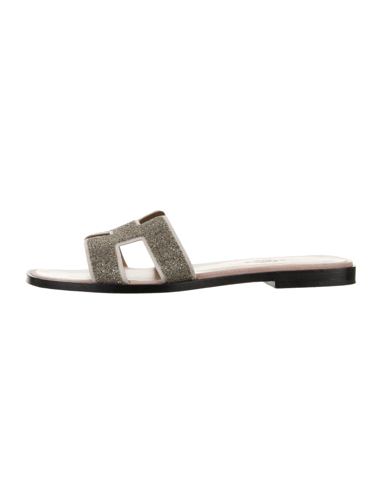 Hermès Oran Glitter Slides