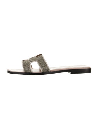 Hermès Oran Glitter Slides