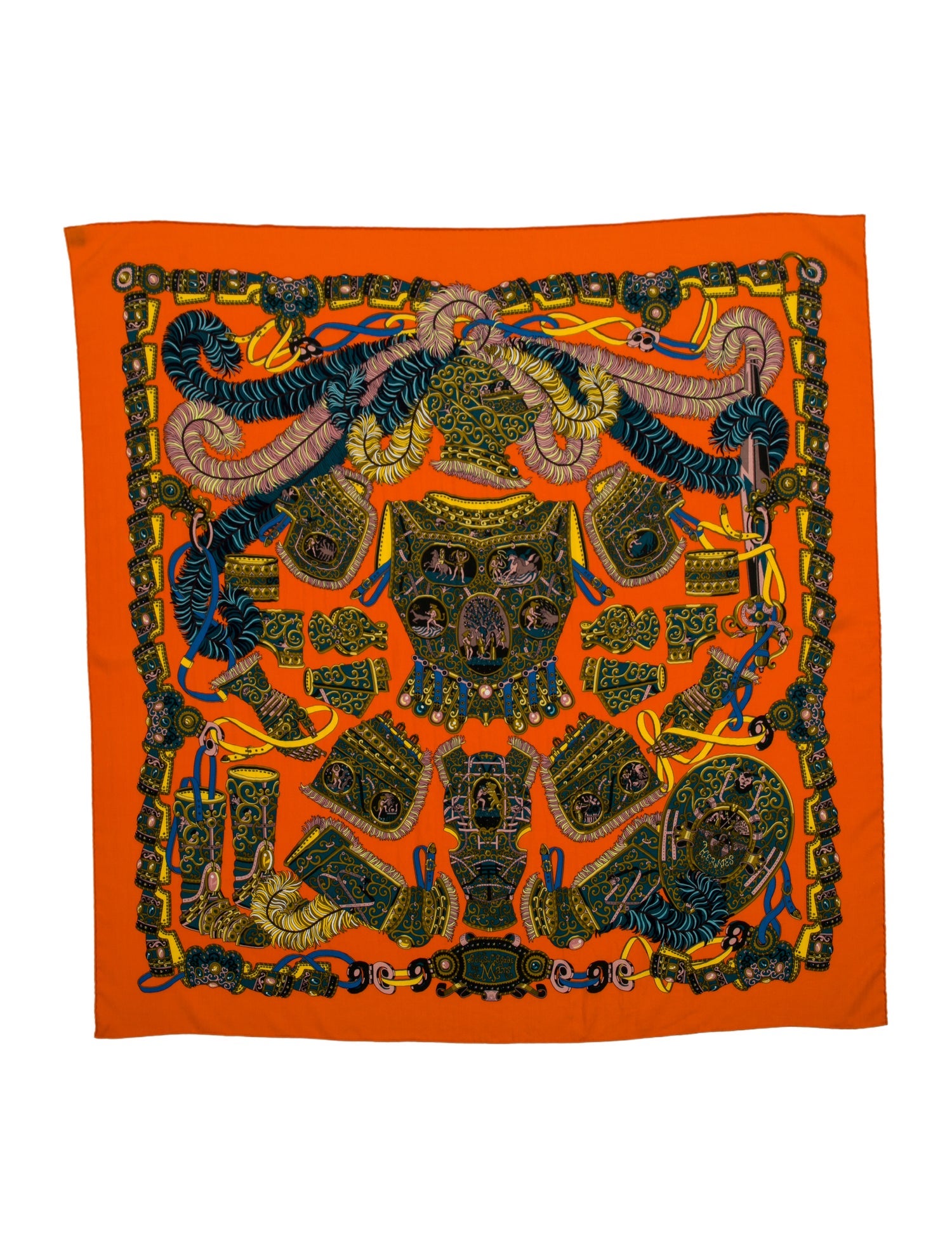 Hermès Sous L'Egide de Mars Cashmere Shawl