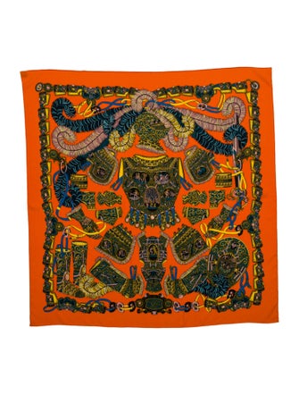 Hermès Sous L'Egide de Mars Cashmere Shawl