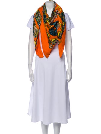 Hermès Sous L'Egide de Mars Cashmere Shawl